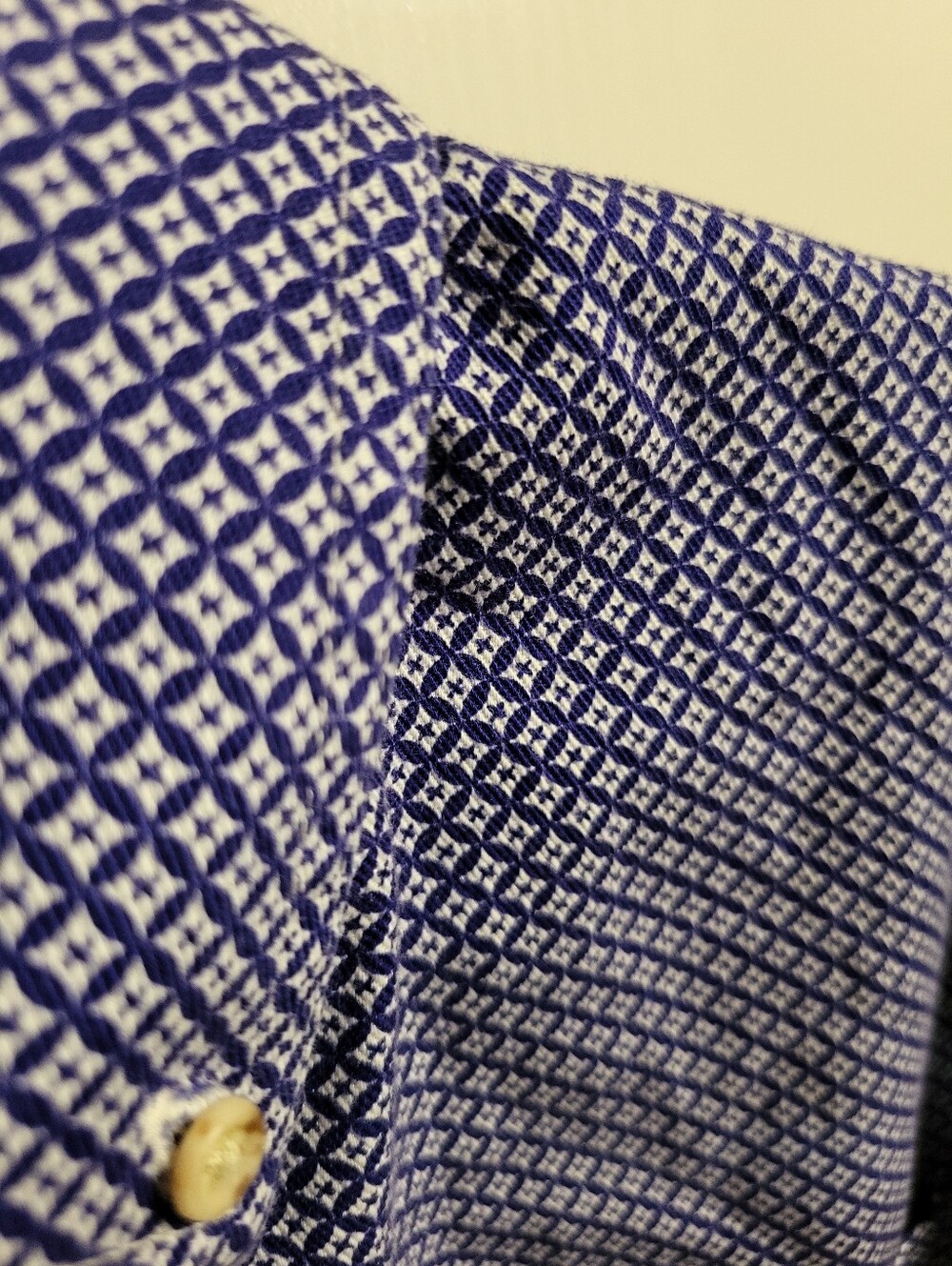 Ariat CAT 2 Fit Mens Blue White Patterned Button Down Shirt XL - Picture 5 of 9